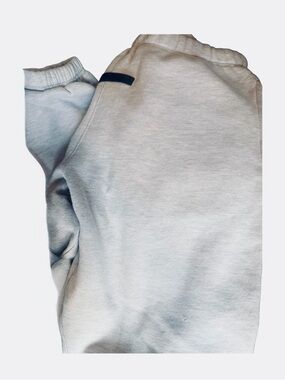 Essentials Light Grey Sweatpants with Reflective Logo on Leg size XS